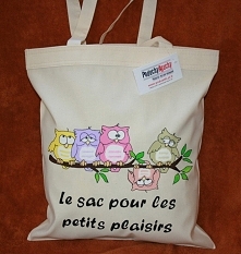 sówki ręcznie malowana torb...