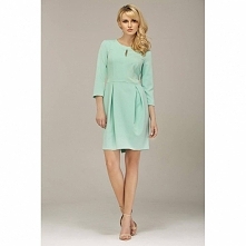 Seledynowa sukienka bombka AL12