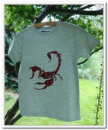 koszulka ręcznie malowana/ handmade ! skorpion - agneska24@gmail.com