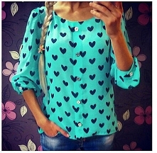 SUPER KOSZULA MGIEŁKA W SERDUSZKA PO KLIKNIĘCIU PRZEJDZIESZ DO CENY I INNYCH KOLORÓW POLECAM MODHOUSE