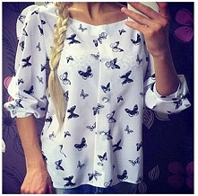 SUPER KOSZULA MGIEŁKA W MOTYLKI PO KLIKNIĘCIU PRZEJDZIESZ DO CENY I INNYCH KOLORÓW POLECAM MODHOUSE