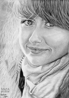 Portret dziewczyny wykonany...