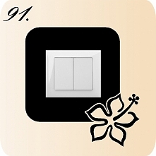 Naklejki pod kontakt. Różne wzory i kolory.