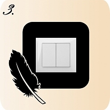 Naklejki pod kontakt. Różne wzory i kolory.