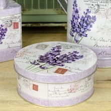 Okrągły metalowy pojemnik p...