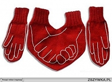 Rękawiczki dla zakochanych <3 Łapki nie zmarzną :D