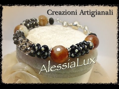 DIY tutorial step by step spirale superduo twin beads gioielli fai da te beadwork