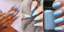 10 ciekawych inspiracji na paznokcie w kolorze baby blue
