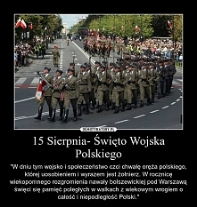 Pełen szacunek dla tych prawdziwych żołnierzy, którzy krwią i potem walczyli za naszą Ojczyznę!