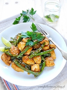 Stir fry z kurczaka z fasolką szparagową