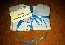 Body dla noworodka z danymi dziecka poduszki.pl.tl poduchyaguchy@gmail.com