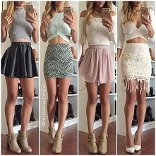 Spódniczki :) (moim skromnym zdaniem za krótkie ale ładne) ;)