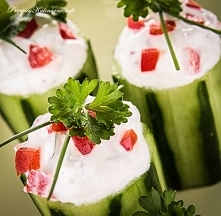Ogórki nadziewane twarożkiem