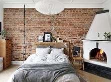 sypialnia z kominkiem :D