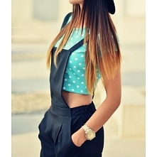 Miętowy Crop Top - 14,99zł - klik w zdjęcie