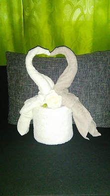 Torcik z ręczników ;D