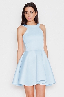 Ekskluzywna piankowa rozkloszowana sukienka,