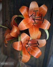 Papierowa lilia (+ wzór)