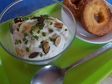 Krążki z cukinii i ogórkowy....