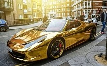 Chrome Gold Ferrari