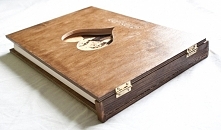 drewniany album na zdjęcia