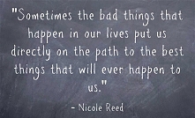 Sometimes the bad things th...