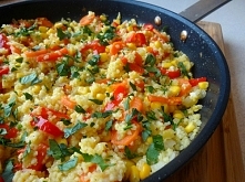 kasza jaglana z warzywami