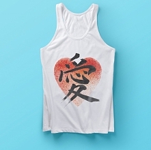 Kanji, symbol miłości.