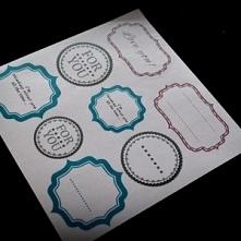 zestaw naklejek - labels