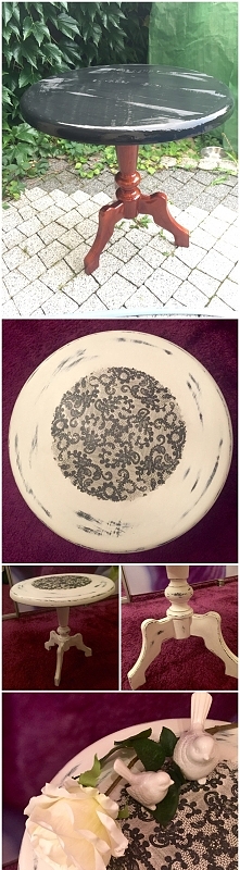 odnowiony stoliczek kawowy-...