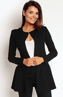 Nommo NA87 żakiet czarny Stylowa narzutka