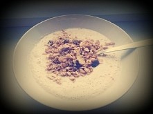 mus brzoskwiniowy z musli