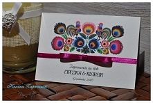 Zaproszenia ludowe folk