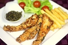 Paluszki z kurczaka w sezamie po chińsku. Przepis po kliknięciu w zdjęcie.