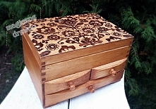 Szkatułka z szufladkami- zd...