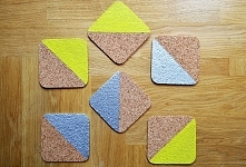 geometryczne podkładki pod ...