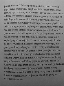 ~Urszula Kozioł. 
Z tomiku "Klangor"