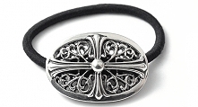 Discount Price CHROME HEARTS/HAIR BAND #2 TINY OVAL CROSS SILVER TOP