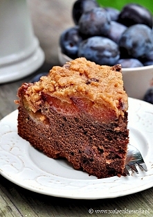 Kakaowe ciasto ze śliwkami ...