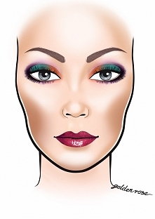 Kolejny trend tej jesieni: kolorowe oko (lecz w eleganckim wydaniu - nie jak u papugi ;)) i mocne usta.