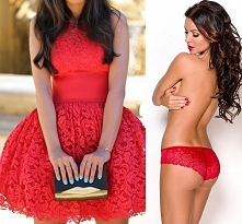 Weselne stylizacje Koronkowa sukienka + koronkowe figi