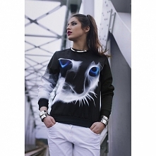 Damska bluza z nadrukiem, Sapphire Eye