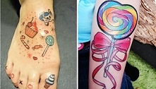 Tattoo for girls : Candy Tattoo Designs