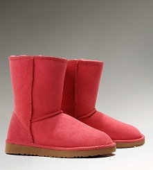 Women UGG Classic Short Boots Red