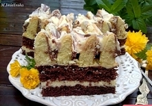 ciasto "góra lodowa" Jeśli tak jak ja lubicie mleko w proszku, to ciasto na pewno będzie Wam smakowało. "Górę lodową" pierwszy raz spotkałam w Święta u cioci...