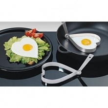 Stylowe jajka sadzone :) 

Obręcze do jajek sadzonych w kształcie serc (2 szt. w komplecie) - KÜCHENPROFI