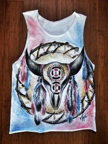 Koszulka na zamówienie, ręcznie malowana - by Zwiesh