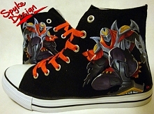 Ręcznie malowane trampki z ...