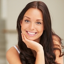 beautiful woman's face