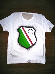 koszulka ręcznie malowana d...